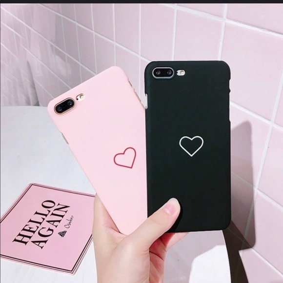 2/$20 iPhone Matte Heart Case Multiple Sizes - Picture 4 of 8